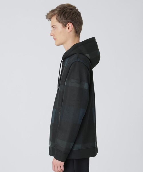 BLACK LABEL CRESTBRIDGE(ブラックレーベル・クレストブリッジ)の「【BLACK lab.】シアーダンボールクレストブリッジチェックパーカー(パーカー・メンズ・グレー系その他/ブラック・M/L/XL)」の12枚目の写真