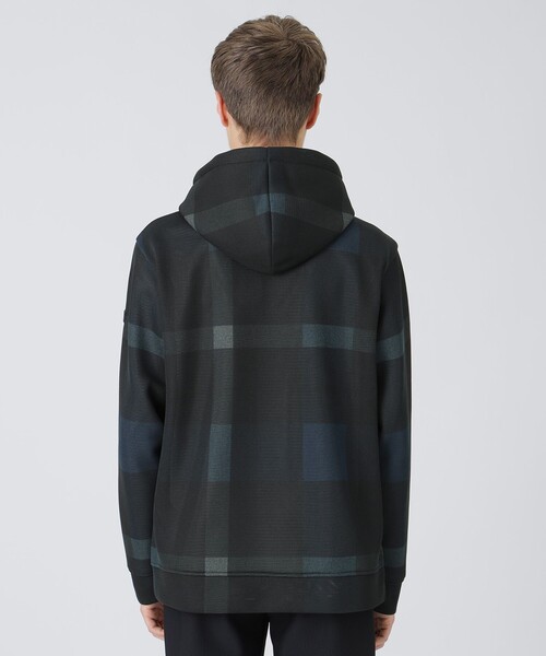 BLACK LABEL CRESTBRIDGE(ブラックレーベル・クレストブリッジ)の「【BLACK lab.】シアーダンボールクレストブリッジチェックパーカー(パーカー・メンズ・グレー系その他/ブラック・M/L/XL)」の13枚目の写真
