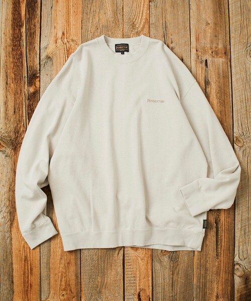 PENDLETON（ペンドルトン）の「PENDLETON/ペンドルトン 別注 ヴィンテージライク バックプリント クルーネック スウェット（スウェット・メンズ・ブラック/ベージュ/ブラウン・MEDIUM/LARGE）」の4枚目の写真