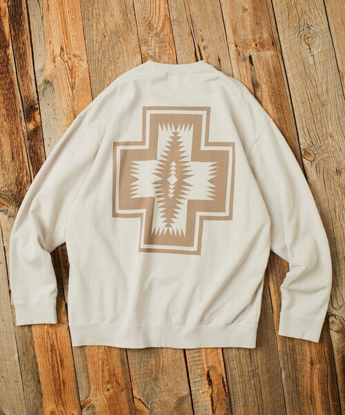 PENDLETON（ペンドルトン）の「PENDLETON/ペンドルトン 別注 ヴィンテージライク バックプリント クルーネック スウェット（スウェット・メンズ・ブラック/ベージュ/ブラウン・MEDIUM/LARGE）」の14枚目の写真