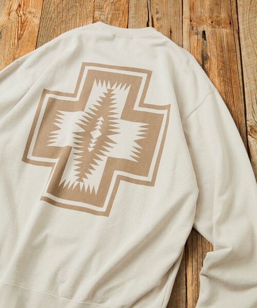 PENDLETON（ペンドルトン）の「PENDLETON/ペンドルトン 別注 ヴィンテージライク バックプリント クルーネック スウェット（スウェット・メンズ・ブラック/ベージュ/ブラウン・MEDIUM/LARGE）」の15枚目の写真