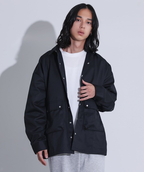 MDR(エムディアール)の「レギュラーカラーワークシャツ(シャツ/ブラウス・メンズ・ネイビー/ブラック・M/L)」の17枚目の写真
