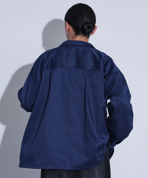 MDR(エムディアール)の「レギュラーカラーワークシャツ(シャツ/ブラウス・メンズ・ネイビー/ブラック・M/L)」の12枚目の写真