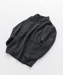 シャギーニットポロプルオーバー