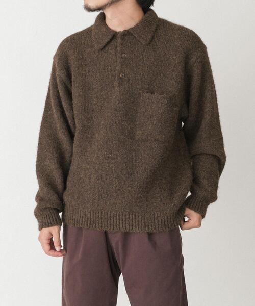 セール】シャギーニットポロプルオーバー（ニット/セーター）｜EKAL