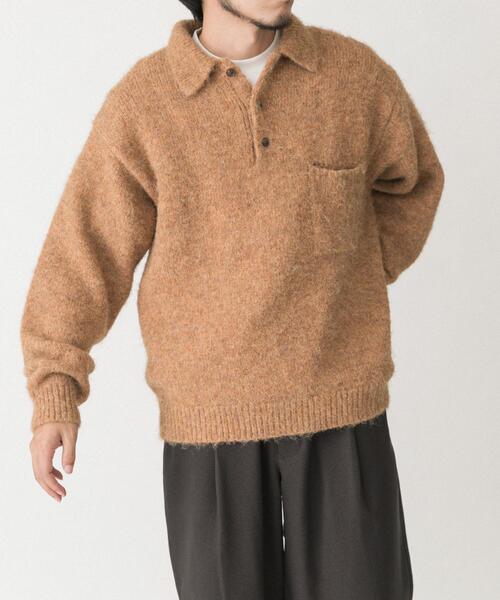 セール】シャギーニットポロプルオーバー（ニット/セーター）｜EKAL