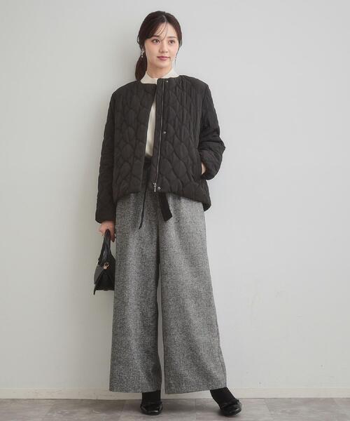 couture brooch（クチュールブローチ）の「【撥水・大人可愛い】リボンキルティングジャケット（ブルゾン・レディース・アイボリー/ブラック/ブラウン系その他・36/38/40/42）」の22枚目の写真