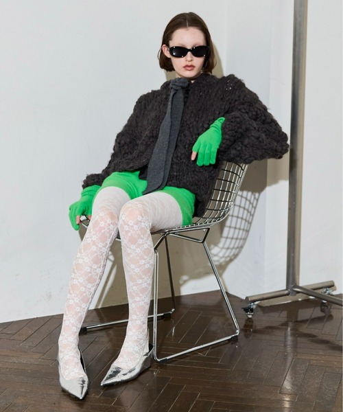MAISON SPECIAL(メゾンスペシャル)の「Fox Blend Knit Gloves / フォックスブレンドニットグローブ(手袋・レディース・レッド/グリーン/グレー・FREE)」の10枚目の写真