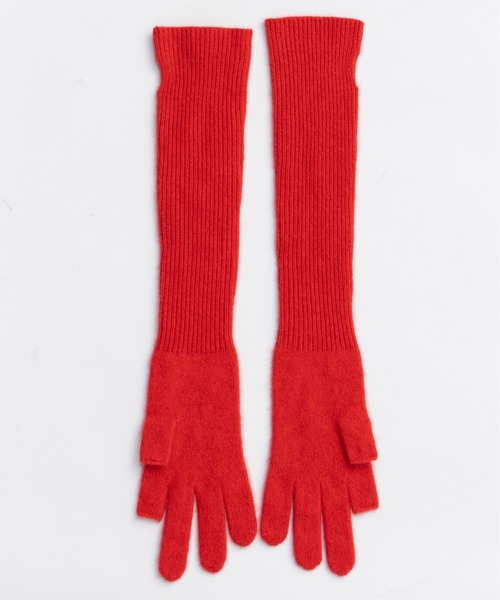 MAISON SPECIAL(メゾンスペシャル)の「Fox Blend Knit Gloves / フォックスブレンドニットグローブ(手袋・レディース・レッド/グリーン/グレー・FREE)」の4枚目の写真