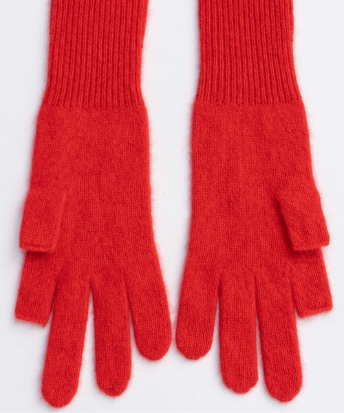 MAISON SPECIAL(メゾンスペシャル)の「Fox Blend Knit Gloves / フォックスブレンドニットグローブ(手袋・レディース・レッド/グリーン/グレー・FREE)」の6枚目の写真