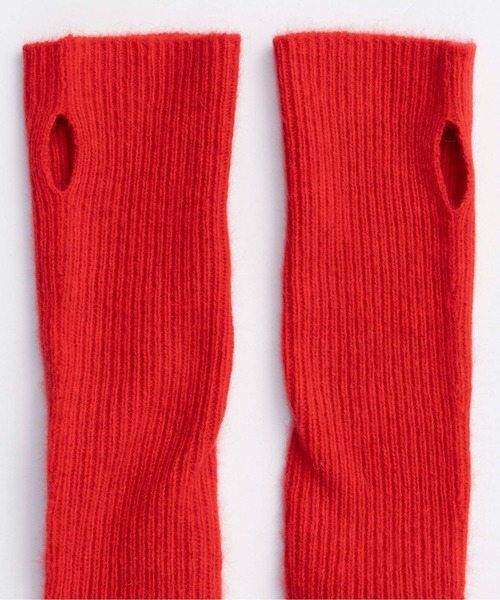 MAISON SPECIAL(メゾンスペシャル)の「Fox Blend Knit Gloves / フォックスブレンドニットグローブ(手袋・レディース・レッド/グリーン/グレー・FREE)」の7枚目の写真