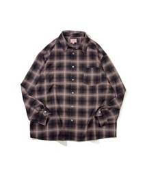 BIG MIKE（ビッグマイク）の「BIG MIKE ビックマイク/ 25秋冬新作 セットアップ対応 ルーズフィット ヘビー オンブレチェック 長袖 シャツ /// 102535108（シャツ/ブラウス）」