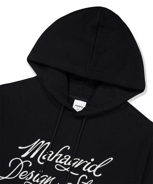 MAHAGRID(マハグリッド)の「『mahagrid/マハグリッド』 LETTER INK LOGO HOODIE/レタリングデザイン プルオーバーパーカー(パーカー・レディース・アイボリー/ブラック・M/L)」の16枚目の写真