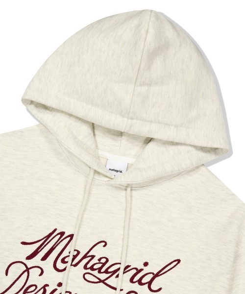MAHAGRID(マハグリッド)の「『mahagrid/マハグリッド』 LETTER INK LOGO HOODIE/レタリングデザイン プルオーバーパーカー(パーカー・レディース・アイボリー/ブラック・M/L)」の12枚目の写真