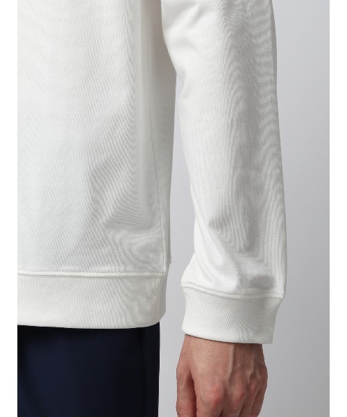 SUIT SQUARE（スーツスクエア）の「オフィT 長袖Tシャツ モックネック ウォッシャブル プレーティング天竺（Tシャツ/カットソー・メンズ・ホワイト系/ブラック系/グレー系/ブルー系・S/M/L/LL/3L）」の9枚目の写真