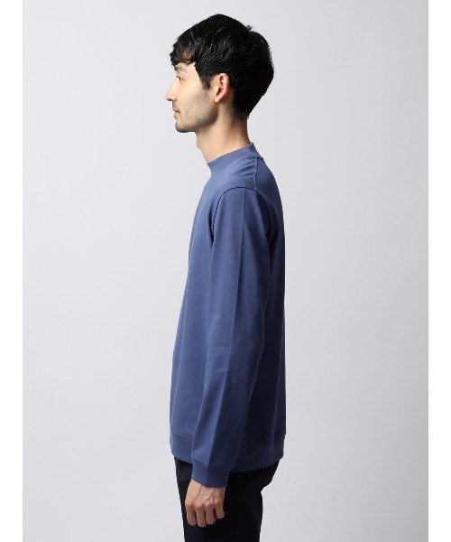 SUIT SQUARE（スーツスクエア）の「オフィT 長袖Tシャツ モックネック ウォッシャブル プレーティング天竺（Tシャツ/カットソー・メンズ・ホワイト系/ブラック系/グレー系/ブルー系・S/M/L/LL/3L）」の13枚目の写真