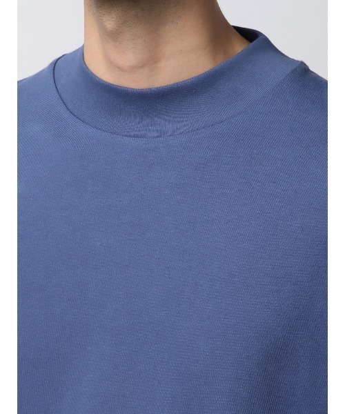 SUIT SQUARE（スーツスクエア）の「オフィT 長袖Tシャツ モックネック ウォッシャブル プレーティング天竺（Tシャツ/カットソー・メンズ・ホワイト系/ブラック系/グレー系/ブルー系・S/M/L/LL/3L）」の15枚目の写真