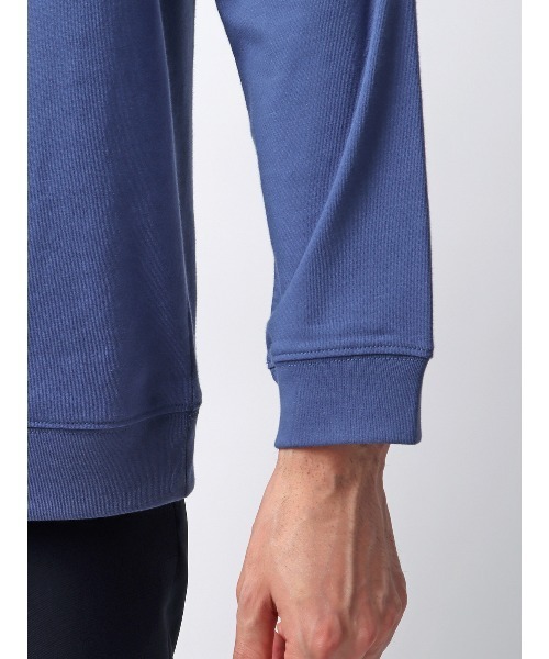 SUIT SQUARE（スーツスクエア）の「オフィT 長袖Tシャツ モックネック ウォッシャブル プレーティング天竺（Tシャツ/カットソー・メンズ・ホワイト系/ブラック系/グレー系/ブルー系・S/M/L/LL/3L）」の16枚目の写真