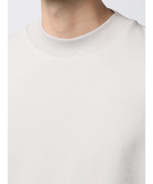 SUIT SQUARE（スーツスクエア）の「オフィT 長袖Tシャツ モックネック ウォッシャブル プレーティング天竺（Tシャツ/カットソー・メンズ・ホワイト系/ブラック系/グレー系/ブルー系・S/M/L/LL/3L）」の22枚目の写真