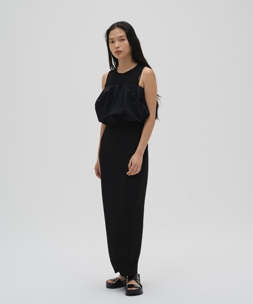TODAYFUL（トゥデイフル）の「Tuck Balloon Camisole（キャミソール・レディース・アイボリー/ブルー系その他/ブラック・FREE）」の5枚目の写真