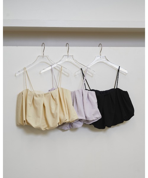 TODAYFUL（トゥデイフル）の「Tuck Balloon Camisole（キャミソール・レディース・アイボリー/ブルー系その他/ブラック・FREE）」の9枚目の写真