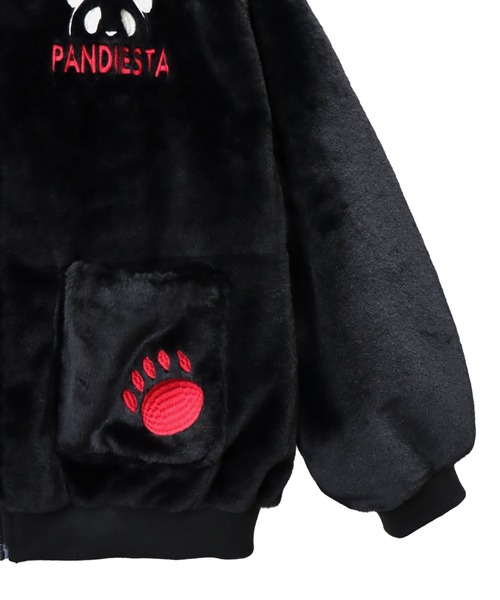 PANDIESTA（パンディエスタ）の「ラグラン切替フェイクファーパーカー(M2)（ブルゾン・メンズ・ブラック/ホワイト/レオパード・M/L/XXL/XL）」の21枚目の写真