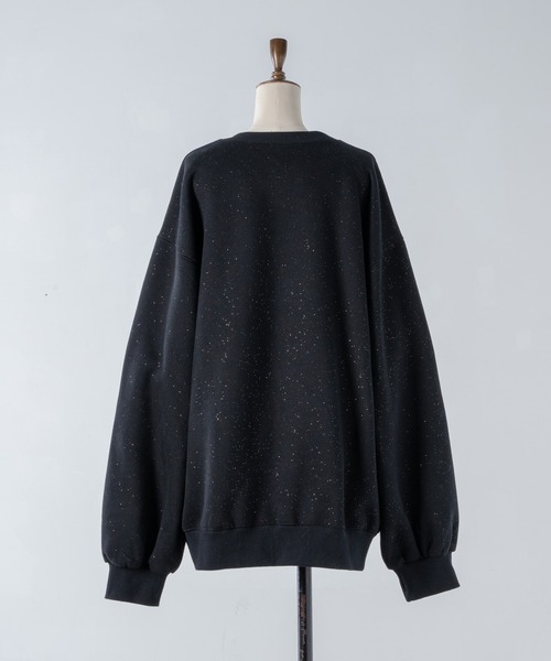 Lallana ラメココVネックスウェット Mサイズ 黒 Lallana ラメココVネックスウェット Mサイズ 黒 Lame coco v-neck