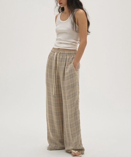 Check Jacquard Pants チェックジャガードパンツ フルレングス TODAYFUL（トゥデイフル）の「【TODAYFUL/トゥデイフル】Check