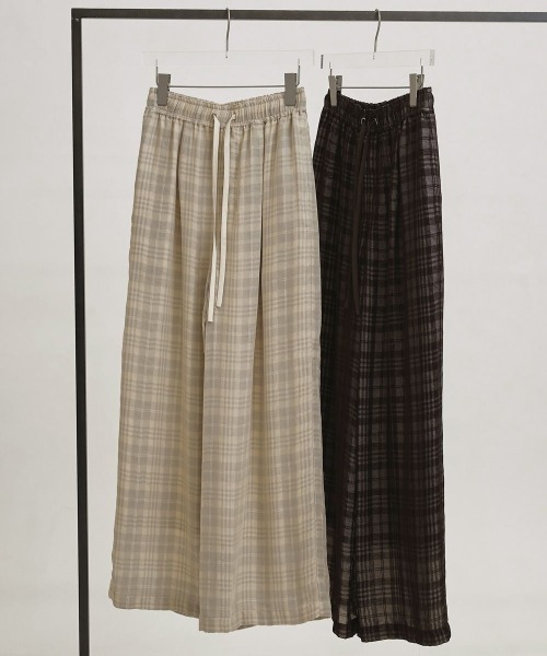 Check Jacquard Pants チェックジャガードパンツ フルレングス TODAYFUL（トゥデイフル）の「【TODAYFUL/トゥデイフル】Check