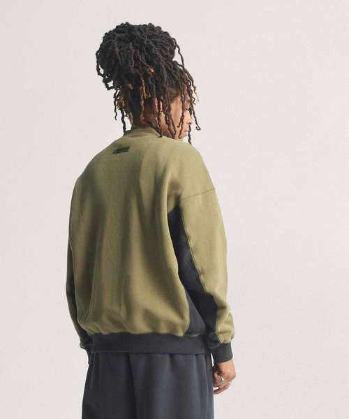 adidas（アディダス）の「アディダス EQT ブロックド ハーフジップ / アディダスオリジナルス adidas Originals（スウェット・メンズ・カーキ/イエロー・LARGE/MEDIUM/SMALL/X-SMALL/XX-LARGE/X-LARGE）」の4枚目の写真