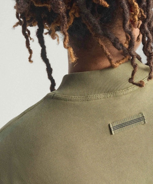 adidas（アディダス）の「アディダス EQT ブロックド ハーフジップ / アディダスオリジナルス adidas Originals（スウェット・メンズ・カーキ/イエロー・LARGE/MEDIUM/SMALL/X-SMALL/XX-LARGE/X-LARGE）」の6枚目の写真