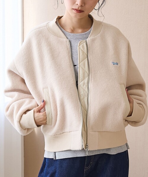 PENNEYS(ぺニーズ)の「【PENNEYS(ぺニーズ)別注・Youtube紹介アイテム】ボアジップブルゾン(ブルゾン・レディース・ブラウン/ダークグレー/ナチュラル・M/L)」の3枚目の写真