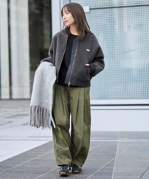 PENNEYS(ぺニーズ)の「【PENNEYS(ぺニーズ)別注・Youtube紹介アイテム】ボアジップブルゾン(ブルゾン・レディース・ブラウン/ダークグレー/ナチュラル・M/L)」の8枚目の写真