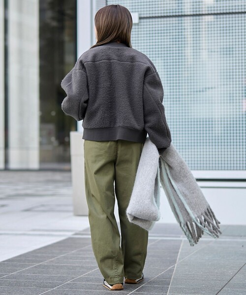 PENNEYS(ぺニーズ)の「【PENNEYS(ぺニーズ)別注・Youtube紹介アイテム】ボアジップブルゾン(ブルゾン・レディース・ブラウン/ダークグレー/ナチュラル・M/L)」の9枚目の写真