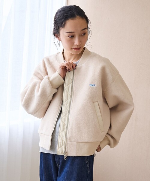 PENNEYS(ぺニーズ)の「【PENNEYS(ぺニーズ)別注・Youtube紹介アイテム】ボアジップブルゾン(ブルゾン・レディース・ブラウン/ダークグレー/ナチュラル・M/L)」の17枚目の写真