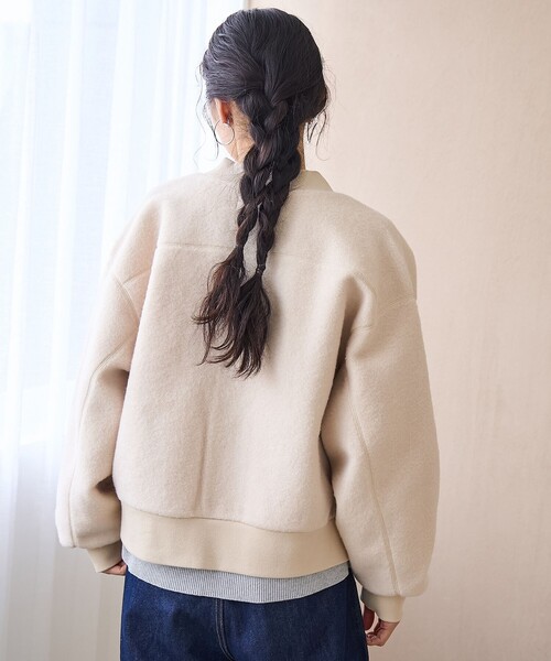 PENNEYS(ぺニーズ)の「【PENNEYS(ぺニーズ)別注・Youtube紹介アイテム】ボアジップブルゾン(ブルゾン・レディース・ブラウン/ダークグレー/ナチュラル・M/L)」の19枚目の写真