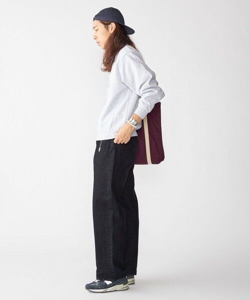 SHIPS（シップス）の「SHIPS×TAKE IVY:『TAKE NVY』カレッジ スウェット クルーネック トレーナー（スウェット・メンズ・ライトグレー/ネイビー・SMALL/MEDIUM/LARGE）」の6枚目の写真