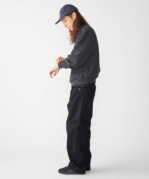 SHIPS（シップス）の「SHIPS×TAKE IVY:『TAKE NVY』カレッジ スウェット クルーネック トレーナー（スウェット・メンズ・ライトグレー/ネイビー・SMALL/MEDIUM/LARGE）」の10枚目の写真