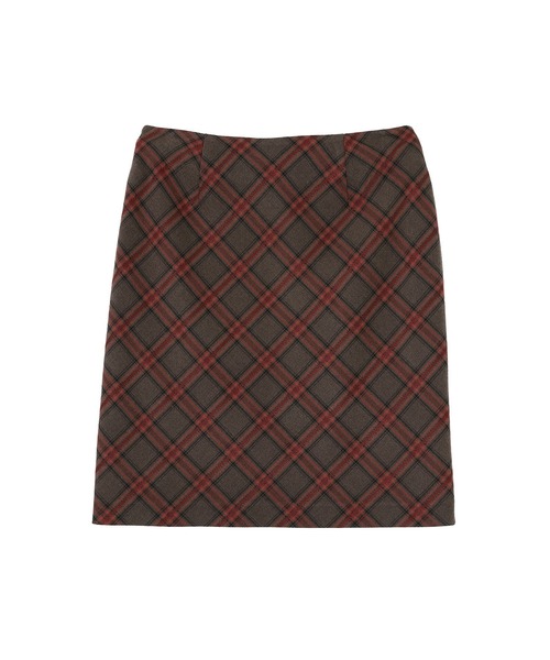 forget-me-nots(フォーゲットミーノッツ)の「Forget-me-nots Check skirt FMN-25AW-SK-003(スカート・レディース・バーガンディー/グリーン・MEDIUM/SMALL)」の9枚目の写真