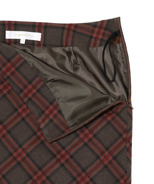 forget-me-nots(フォーゲットミーノッツ)の「Forget-me-nots Check skirt FMN-25AW-SK-003(スカート・レディース・バーガンディー/グリーン・MEDIUM/SMALL)」の10枚目の写真