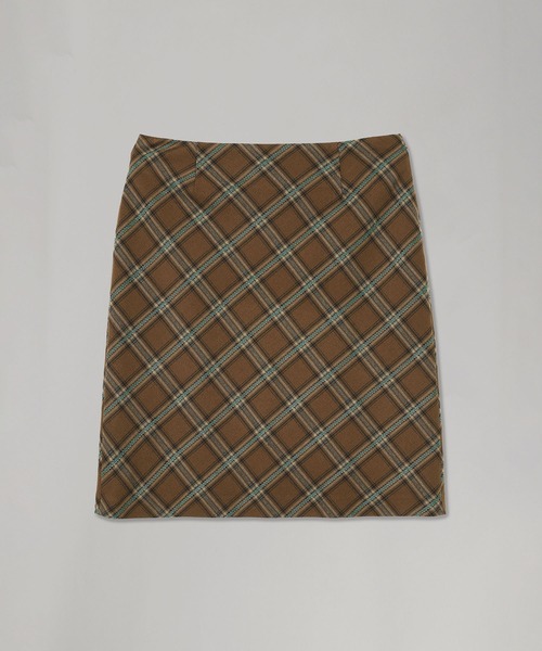 forget-me-nots(フォーゲットミーノッツ)の「Forget-me-nots Check skirt FMN-25AW-SK-003(スカート・レディース・バーガンディー/グリーン・MEDIUM/SMALL)」の6枚目の写真