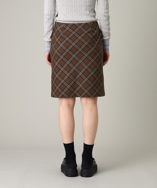 forget-me-nots(フォーゲットミーノッツ)の「Forget-me-nots Check skirt FMN-25AW-SK-003(スカート・レディース・バーガンディー/グリーン・MEDIUM/SMALL)」の3枚目の写真