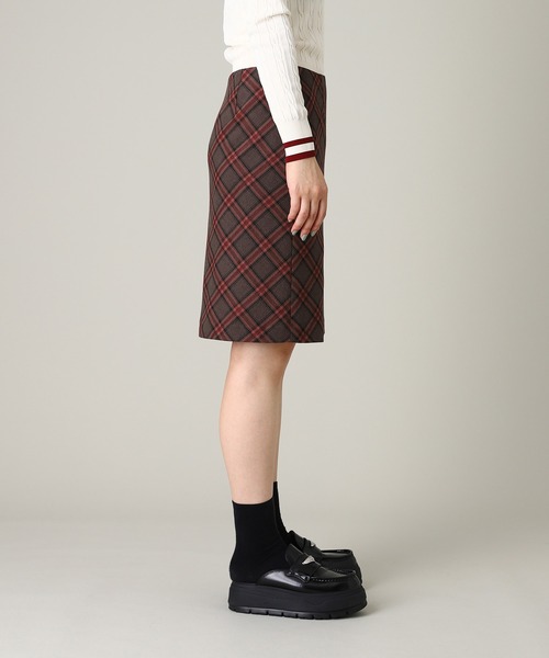 forget-me-nots(フォーゲットミーノッツ)の「Forget-me-nots Check skirt FMN-25AW-SK-003(スカート・レディース・バーガンディー/グリーン・MEDIUM/SMALL)」の4枚目の写真
