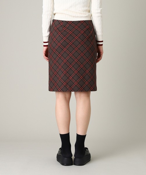 forget-me-nots(フォーゲットミーノッツ)の「Forget-me-nots Check skirt FMN-25AW-SK-003(スカート・レディース・バーガンディー/グリーン・MEDIUM/SMALL)」の5枚目の写真