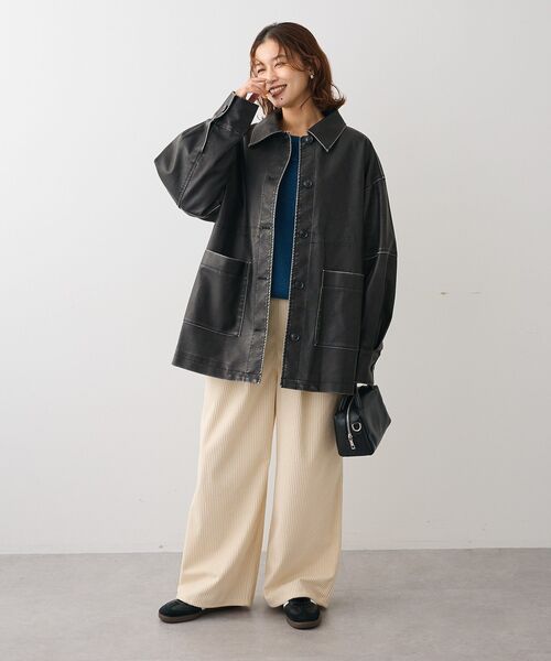 【美品】超希少　超特大　4L グリーン　コーデュロイ　G-STAGE　おしゃれ セール】太畝コーデュロイカラーパンツ（その他パンツ）｜Green Parks