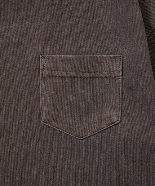 Fluffy BROTHERS（フラッフィーブラザーズ）の「ピグメント加工ロンT（Tシャツ/カットソー・キッズ・パープル/ダークブラウン・80/90/100/110/120/130/140/150）」の6枚目の写真