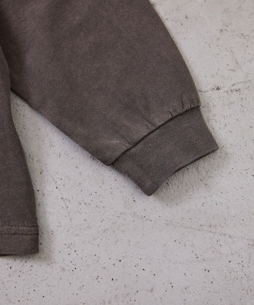 Fluffy BROTHERS（フラッフィーブラザーズ）の「ピグメント加工ロンT（Tシャツ/カットソー・キッズ・パープル/ダークブラウン・80/90/100/110/120/130/140/150）」の7枚目の写真