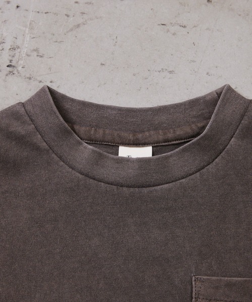 Fluffy BROTHERS（フラッフィーブラザーズ）の「ピグメント加工ロンT（Tシャツ/カットソー・キッズ・パープル/ダークブラウン・80/90/100/110/120/130/140/150）」の5枚目の写真