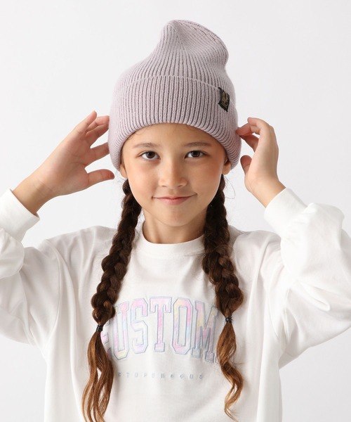 GLOBAL WORK（グローバルワーク）の「洗えるニットワッチ/599737（ニットキャップ/ビーニー・キッズ・ライトグレー/ライトブルー/ブラック/ワインレッド・FREE）」の3枚目の写真
