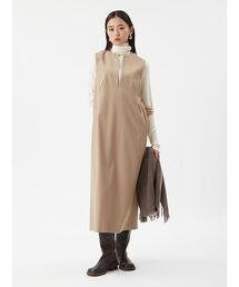 Mila Owen | 【セットアイテム】リブニットセットレイヤードワンピース(ワンピース)